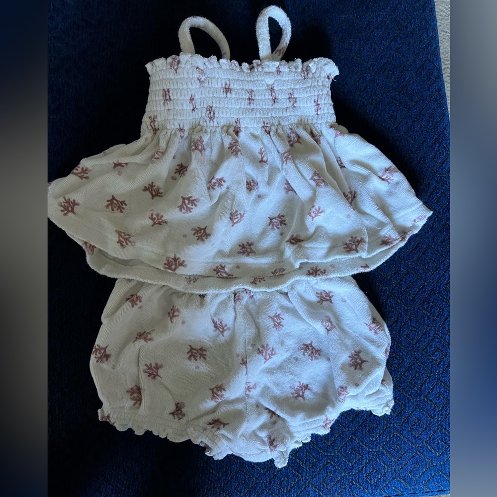 Easy-peasy Charming Pink Floral Diaper Cover Set